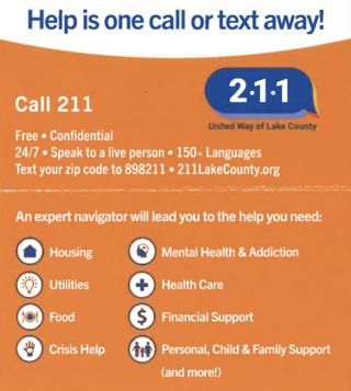 Dial 211 for help